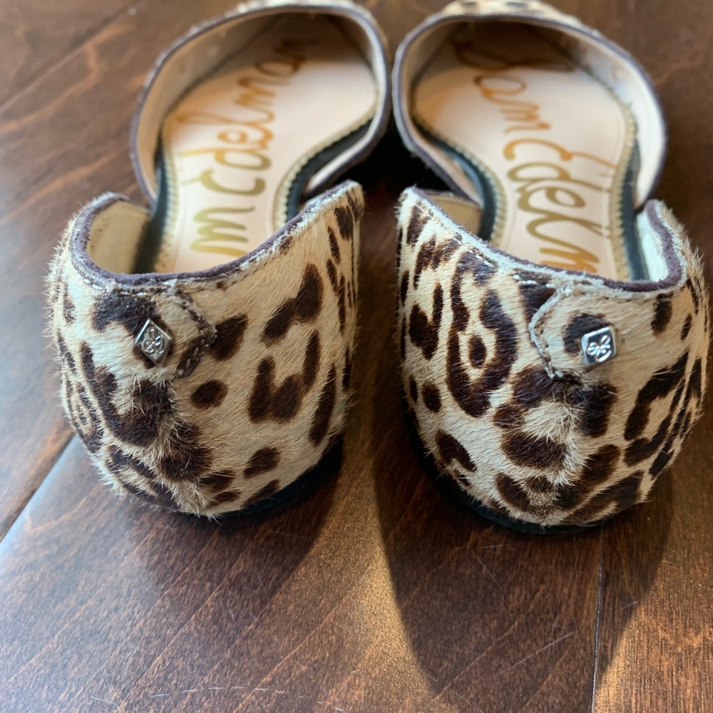 Sam Edelman Leopard Print Pointed Toe Flats - Picture 5 of 6